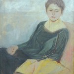 Obraz dwustronny, awers "Portret kobiety", rewers "Podróżnik"